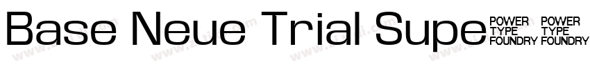Base Neue Trial Supe字体转换